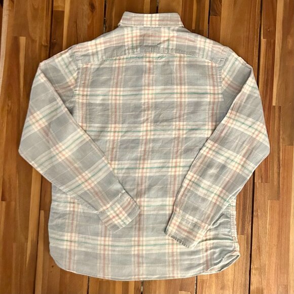 Murano - "Baird McNutt Linen" Long-Sleeve Plaid Shirt - Picture 3 of 4